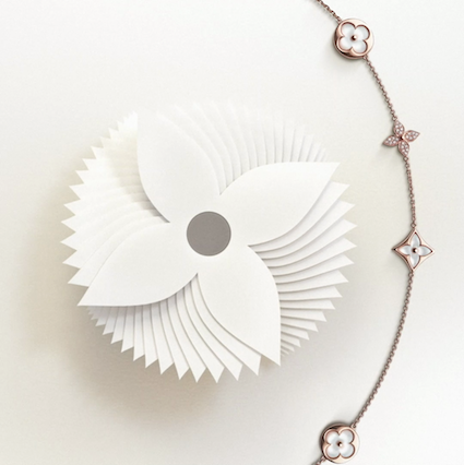 louis vuitton paper animation 3D motion design jewellery