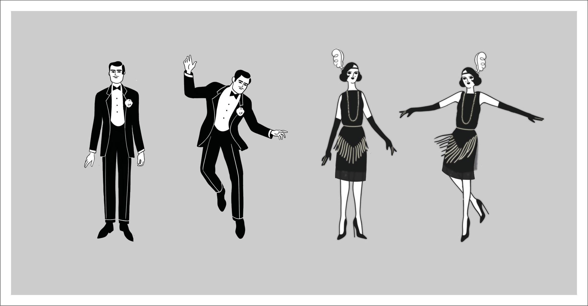 hennessy animation danse charleston alcool cognac 2D verre danseurs retro parallel studio