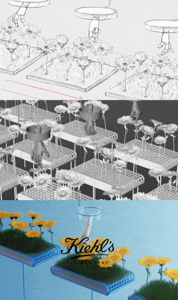 kiehls Calendula 11 3d animations for 3D animations parallel studio breakdown flowers