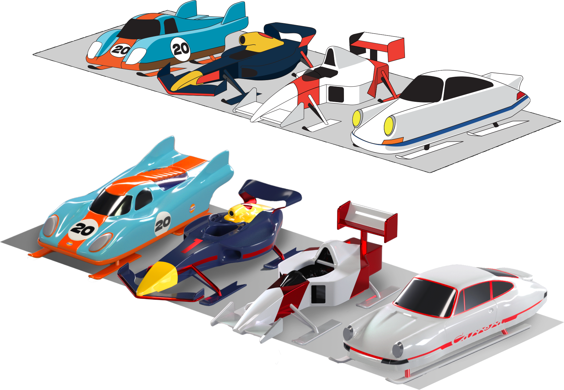 Tag Heuer Xmas 2022 - Car design