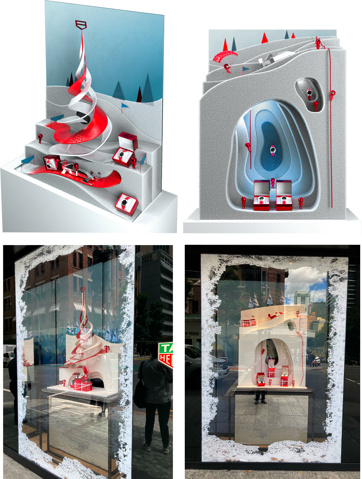 Tag Heuer Xmas 2022 - Design 3d vitrines retail