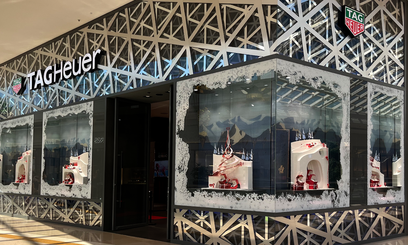 Tag Heuer Xmas 2022 - Design vitrines retail